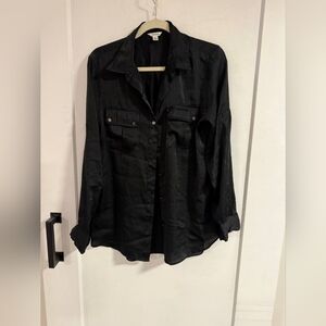 Calvin Klein Black Polyester-Spandex Blend